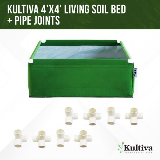 Complete 4 x 4 Living Soil Bed Bundle With Dolly